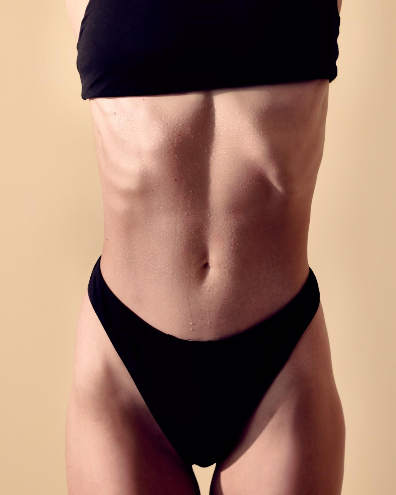 Woman in workout attire